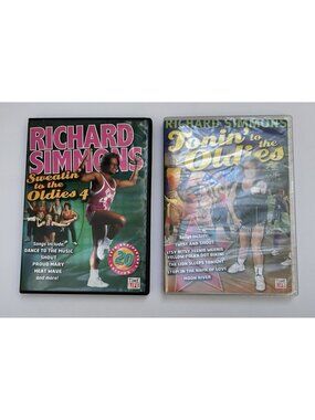 Lot of 2 Richard Simmons Workout DVDs Sweatin' To the Oldies 4 Tonin' To the Old